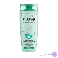 شامپو حجم دهنده مو مناسب موهای معمولی و چرب 450 میل ا LOREAL Elseve Shampoo Miraculous Clay 450ml