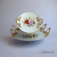 شیرینی خوری پایه دار مدل sirinسایز متوسط طلایی G111