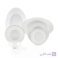 سرویس چینی ۲۸ پارچه چینی زرین سری ایتالیا اف مدل زرین
