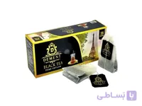 چای سیاه ساده کیسه ای دمنت بسته 25 عددی