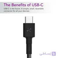 کابل شارژ Lightning یک متری ZMI مدل AL873K ا Braided Black USB-C to Lightning Cable