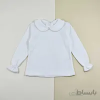 بلوز دخترانه بچه گانه سفید کد 2316