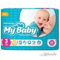 پوشک سری مهربان با پوست سایز 3 مای بیبی - بسته 38 عددی ا My Baby Chamomile Size 3 Diaper Pack of 38 کد 262193
