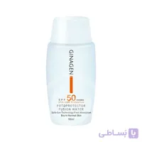 کرم ضد افتاب بی رنگ SPF 50 پوست خشک ژیناژن 50 میلی لیتر ا Genagen Invisible Sunscreen For Dry Skin 50 ml