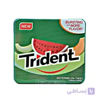 آدامس تریدنت Trident قوطی فلزی با طعم هندوانه تکی و بسته 12 عددی