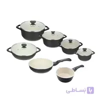 سرویس قابلمه 12 پارچه چدن گرانیت عروس مدل ویکتوریا