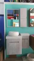 روشویی کابینت دار تورینو سفید طوسی ا روشویی کابینت دار تورینو سفید طوسی