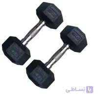 دمبل شش ضلعی 35 کیلوگرمی مکسول بسته دو عددی