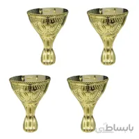 پایه آنتیک فلزی طرح صلیب طلایی ارتفاع 26 میلی متر بسته 4 عددی