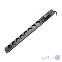 چندراهی ۸ خانه برق ارت دار پارت الکتریک با کابل ۱/۸ متری PE2252