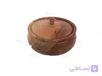 قندان چوبی دورنگ