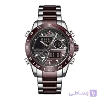 ساعت مچی نیوی فورس مردانه زرشکی مدل naviforce 9171