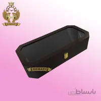 جعبه ساعت لوکس کلکسیونی هشت ضلعی چوبی ۱۲تایی box12120 قهوه ای