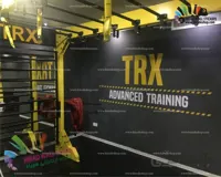 استیکر و برچسب دیواری ورزشی بدنسازی و تناسب اندام سیستم تی آر ایکس TRX System Wallstickers کد h1471