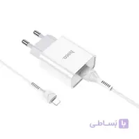 شارژر دیواری هوکو مدل C81A + کابل lightning