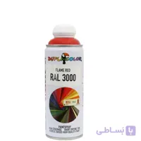 اسپری رنگ قرمز آتشین دوپلی کالر مدل Flame Red کد رال 3000 ا Dupli Color Flame Red RALL 3000 Spray