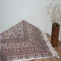 سفره قلمکار صدری 200 200 سانتی متر صادراتی کد S gh53