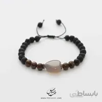 دستبند زنانه چشم ببر و عقیق