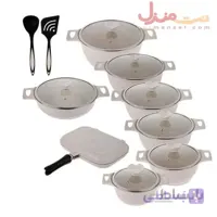 سرویس قابلمه گرانیتی هوم کینگ کرم شانزده پارچه