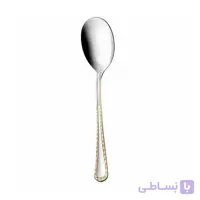 قاشق سرو خورش ناب استیل طرح برلین دور طلایی (1 پارچه) ا Nab-Steel Berlin Round Gold Vegetable Spoon 1 Piece