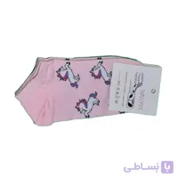 جوراب مچی دخترانه طرح اسب سفید