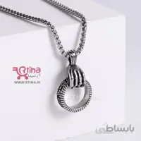 گردنبند استیل طرح اسکلت دست (پسرانه و دخترانه)