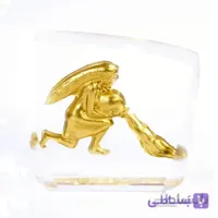 تندیس کریستال طلاکوب نماد ماه تولد بهمن سایز کوچک کد CS11