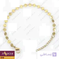 دستبند زنجیری استیل (طرح دایره) 1018