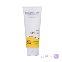کرم ضد آفتاب بی رنگ هیدرودرم ۷۵ میل SPF30 ا -