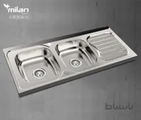 سینک ظرفشویی استیل میلان مدل 3024