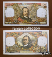 اسکناس تک بسیار زیبا و تابلویی ۱۰۰ فرانک فرانسه