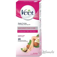نوار موبر بدن ویت Veet مخصوص پوست های نرمال بسته 20 عددی