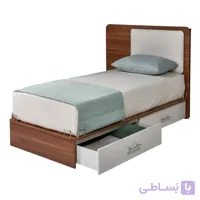 تخت یک نفره آمیتیس ۱۲۰ بدون چراغ خواب