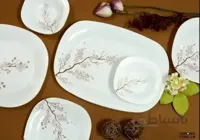 سرویس 25 پارچه مربع آذین اوپال طرح توسکا کد 448