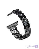 بند کارتیری نگین دار اپل واچ سایز b 45/44/42