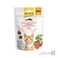 تشویقی گربه با سالمون و تمشک جیم کت – GimCat Salmone Lamponi