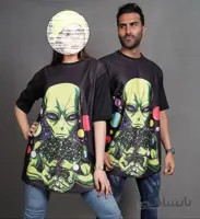 تیشرت ست زن و مرد یوفو کهکشان