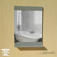 آینه پی وی سی طوسی رنگ، مدل ۸۰۱۸ سایز ۵۰ در ۷۰