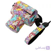 کیف و بند دوربین ست طرح اسب شاخدار (Unicorn)