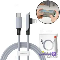 کابل Type C به لایتنینگ بیسوس Baseus Colourful Elbow PD CATLDC-A04 1.2m توان 18 وات