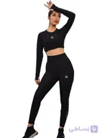 ست نیمتنه آستین بلند و لگ ورزشی زنانه Reebok ا Reebok womens long sleeve and leg sports half set