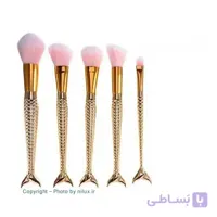 پک برس آرایشی مدل ماهی کد B-01 مجموعه 7 عددی
