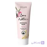 ماسک تسکین دهنده جو دوسر و گوجی بری لاونیچر Love Nature مناسب پوست خشک