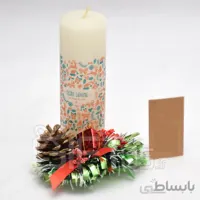 گیفت شمع و تنه چوبی کریسمس