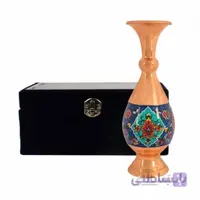 گلدان مس و نقاشی پرداز 20 سانتیمتری