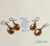 گوشواره مس نگین دار