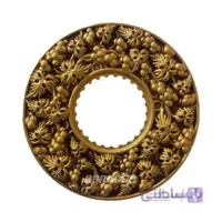 قاب هالوژن طرح دار طلایی پتینه کد 212