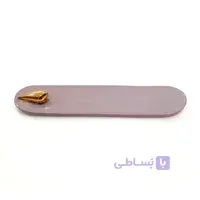 عودسوز مستطیل با پرنده طلا- بنفش