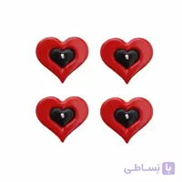 شمع وارمر طرح قلب بسته 4 عددی مدل STC378