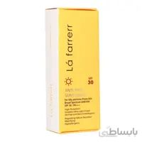 کرم ضد افتاب spf30 پوست چرب بی رنگ لافارر